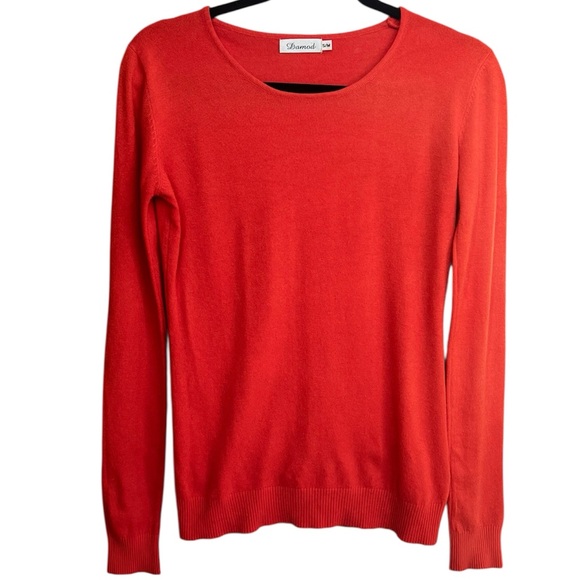 Damod Orange Women’s Soft Long Sleeve Sweater- Size Small - Picture 2 of 7